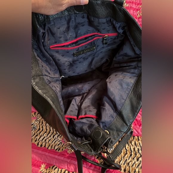 Juicy Couture Black Leather Shoulder Bag - Picture 4 of 7